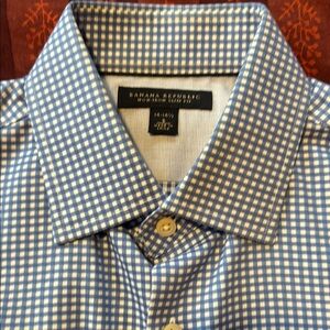 Men's Blue Checkered Shirt